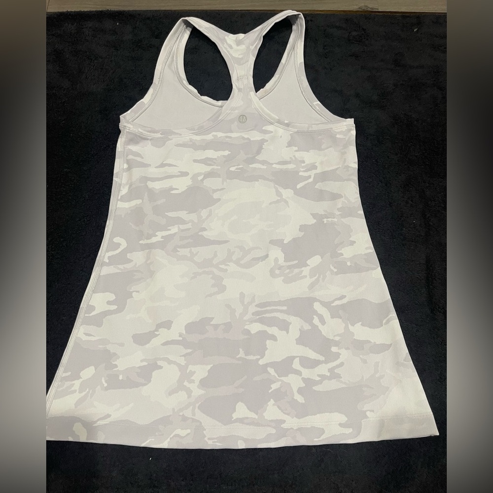 🤍Lululemon Nulu Cool Racerback Tank Top Size 4 Grey🤍